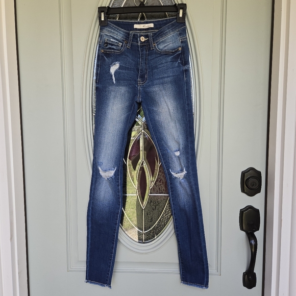 KanCan Distressed Skinny Jeans - Picture 1 of 10